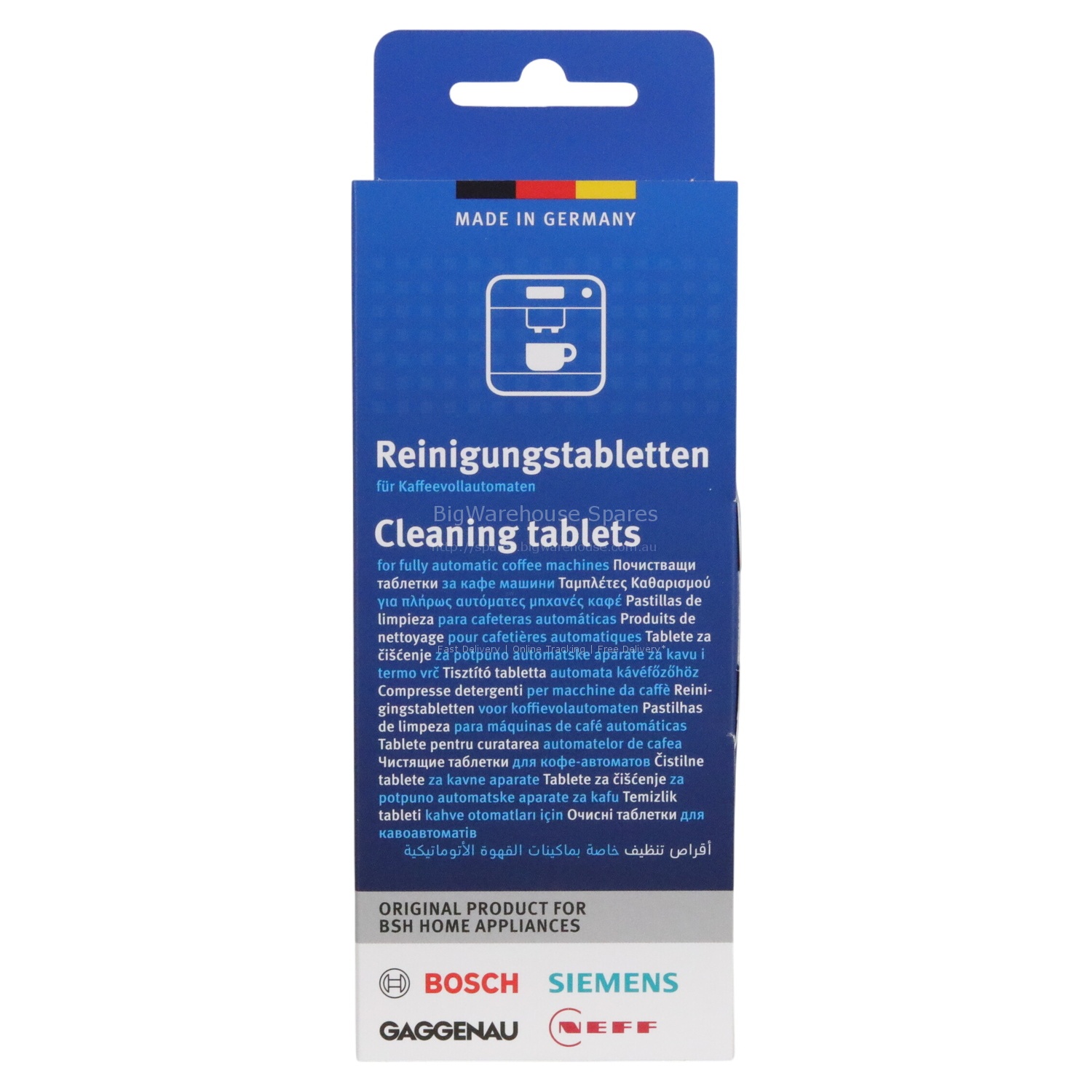 BOSCH Coffee Maker TCA600102 cleaner maintenance pack for coffee machines