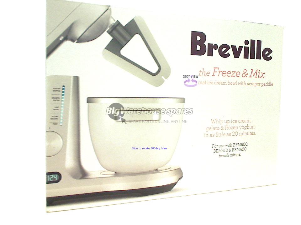 BREVILLE Whizz Mixer BEM800 ice cream bowl